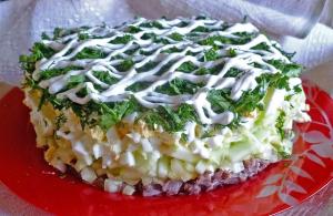 Вкусный салат с вареной говядиной: рецепты, состав, способы приготовления и отзывы
