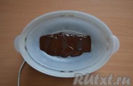 Caramelos de chocolate derretidos
